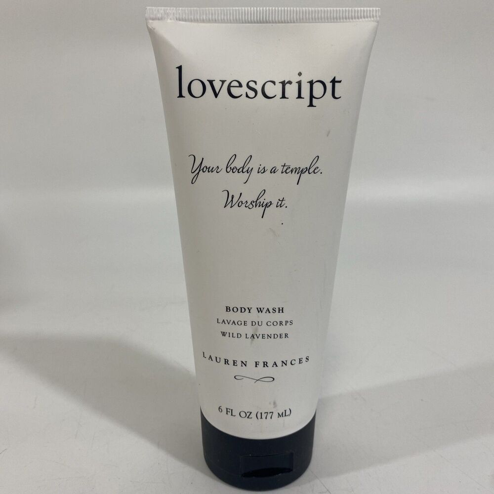 Lovescript By Lauren Frances Body Wash Wild Lavender  6 oz New Sealed Ret $28